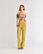 CALÇA ALFAIATARIA MIUMIU C/ PREGAS