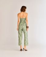 CALÇA CROPPED C/ ELÁSTICO LAISE BORDADA