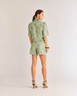 SHORT LAISE LINHO BORDADO C/ BARRA ITALIANA