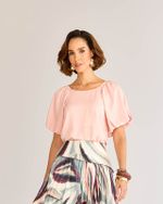 T-SHIRT LISA COM MANGA BALONÊ