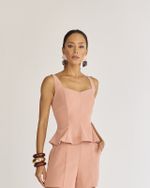 PEPLUM PLISSADO ESTRUTURADO