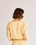 BLUSA CROPPED AURA C/ ELÁSTICO BARRA