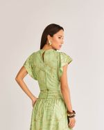 TOP C/ BABADO DE LINHO BORDADO FLORAL
