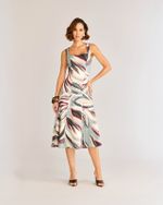 VESTIDO MIDI AURORA C/ SAIA AMPLA