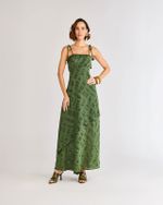 VESTIDO LONGO TRANSPARÊNCIA ARBORETO
