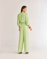 CALÇA EM CREPE C/ DET. DE VIÉS ELÁSTICO