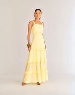 VESTIDO LONGUETE CANDY COM BABADOS