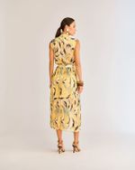 VESTIDO MIDI PLISSADO SOLEI