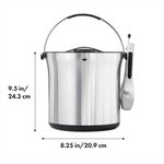 Balde para Gelo 3,8 L com Pinça Oxo