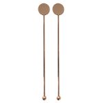 Jogo 2 Misturadores Bolinha para Drink Inox Cobre Fracalanza