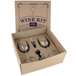 Kit 4 Peças para Vinho Bohemia Authentic Collection Bohemia