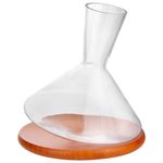 Decanter Cristal Ecológico Base Madeira 2,3 L Fracalanza