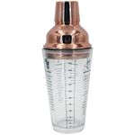 Coqueteleira Vidro e Aço Inox Cobre 450 ml Dynasty