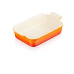 Travessa Retangular 32 cm Heritage Laranja Le Creuset
