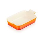 Travessa Retangular 19 cm Heritage Laranja Le Creuset
