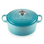 Panela Redonda 18 cm Signature Azul Caribe Le Creuset