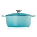 Panela Redonda 18 cm Signature Azul Caribe Le Creuset