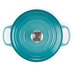 Panela Redonda 18 cm Signature Azul Caribe Le Creuset
