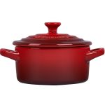Mini Cocotte Vermelho Pegador Colorido Le Creuset