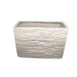 Vaso Cerâmica Branco Pequeno 10 cm Elisabeth Wicks