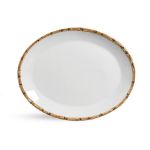 Travessa Rasa Grande Bambu 37 cm Scalla Cerâmica