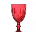 Taça de Água Greek 320 ml Vermelha Vidro Wolff