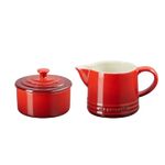 Set Creme 300 ml Açúcar 250 ml Signature Vermelho Le Creuset