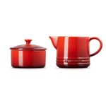 Set Creme 300 ml Açúcar 250 ml Signature Vermelho Le Creuset