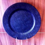 Sousplat Texture Trama Animal Black Table