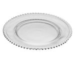 Sousplat Cristal de Chumbo Borda Prateada Pearl 32 cm Wolff