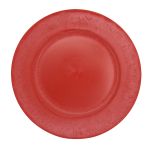 Sousplat em Plástico Vermelho 33 cm