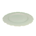 Prato Repicado Sobremesa Branco 24 cm Rosa Dos Ventos