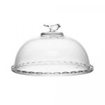 Queijeira Birds 20 cm com Tampa Cristal Ecológico Wolff