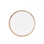 Prato de Sobremesa Melamina 22 cm Bambu Branco Wolff
