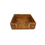 Porta Guardanapo Quadrado Rattan Hudson Home
