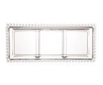 Petisqueira Cristal com 3 Divisões Pearl 30x13x3 cm Wolff