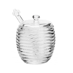 Meleira Cristal com Pegador e Tampa Colmeia 210 ml Lyor