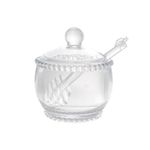Meleira Cristal com Colher Pearl 10x8x7 cm Wolff