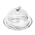 Manteigueira de Cristal de Chumbo Pássaro 9,5x6,5 cm Lyor