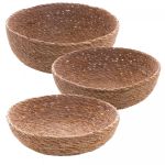 Conjunto 3 Cestas de Fibra Natural Wolff