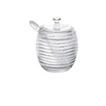 Açucareiro de Cristal com Colher e Tampa Colmeia 210 ml Lyor