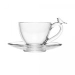 Jogo 4 Xícaras de Café 80 ml Birds Cristal Ecológico Wolff