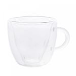Jogo 2 Xícaras Café Vidro Borossilicato 75 ml Hibisco Lyor