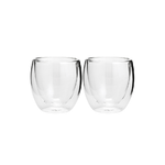 Jogo 2 Copos Parede Dupla Vidro Borossilicato 260 ml Lyor