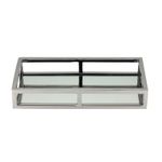 Bandeja Aço Inox com Espelho 30 cm Royal Decor