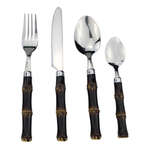 Faqueiro Bambu Escuro em Aço Inox 24 Peças Dynasty 