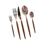 Faqueiro 30 peças Wooden Inox Kenya
