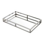 Bandeja Mirror Inox com Espelho 41 cm Wolff