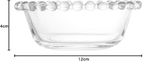 Bowl Pearl 12x4 cm Cristal Pearl  Wollf