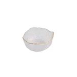 Bowl Cristal de Chumbo Martelado Borda Dourada 13 cm Wolff
